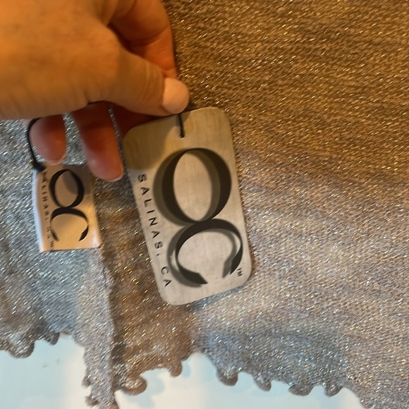 NWT Faux Vest/Top/Shawl Wrap Sparkly Taupe - Picture 6 of 6